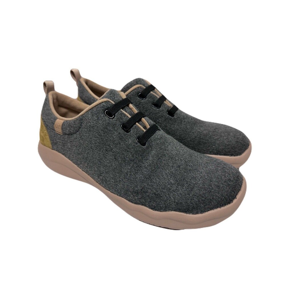 NEW UIN Womens Size 10.5 Wool Segovia Comfort & Walking Sneaker Shoes Deep Grey - Picture 4 of 11